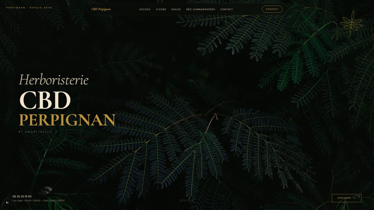 CBD Perpignan — E-commerce herboristerie premium